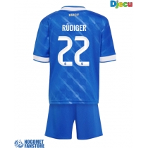 Real Madrid Antonio Rudiger #22 Rezervni Dres za djecu 2025-26 Kratak Rukav (+ Kratke hlače)